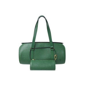 Louis Vuitton Epi Soufflot Leather Handbag Borneo Green